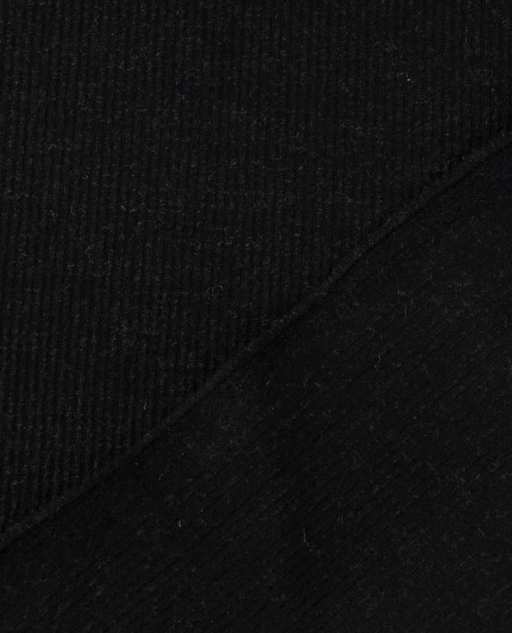 Ткань Шерсть Пальтовая 2146 цвет черный полоска картинка 1