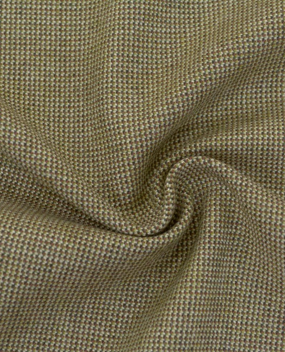 Ткань Шерсть Костюмная 2148 цвет бежевый геометрический картинка