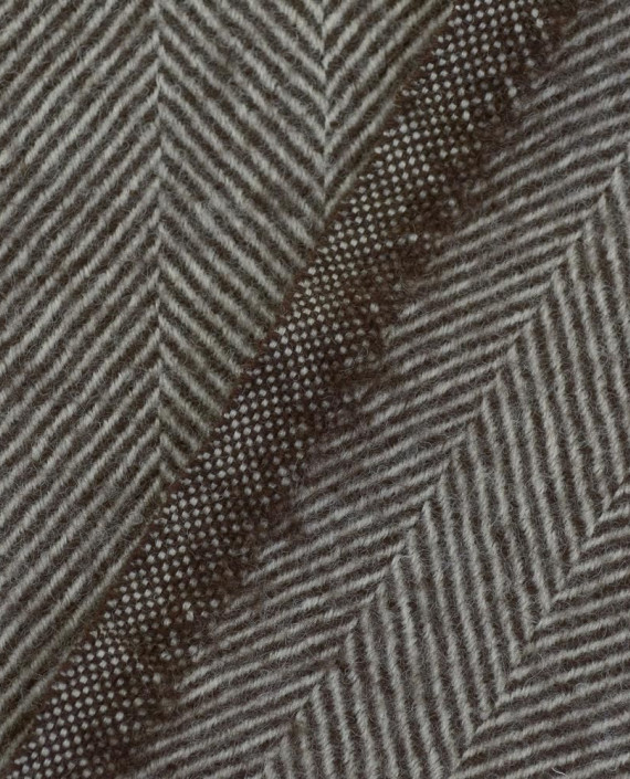 Ткань Шерсть Пальтовая 2151 цвет серый полоска картинка 2