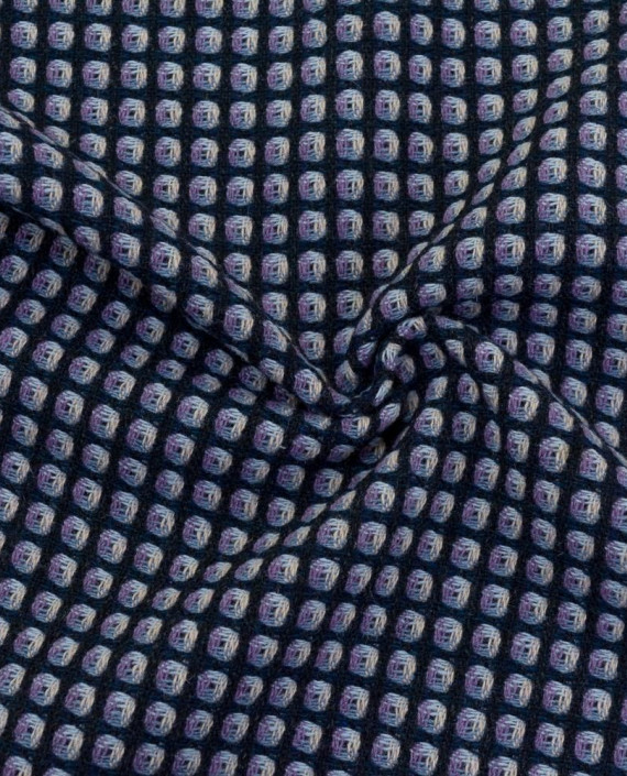 Ткань Шерсть Пальтовая 2155 цвет разноцветный геометрический картинка