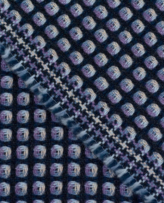 Ткань Шерсть Пальтовая 2155 цвет разноцветный геометрический картинка 2