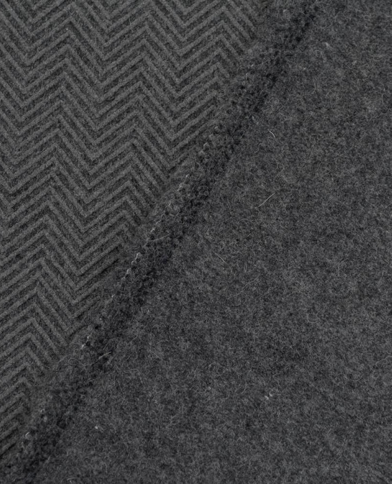 Ткань Шерсть Пальтовая 2164 цвет серый геометрический картинка 2
