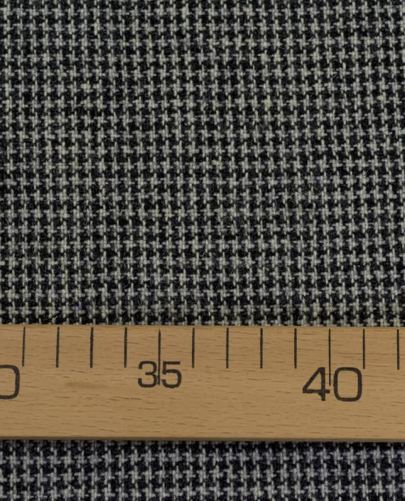 Ткань Шерсть Пальтовая 2166 цвет серый гусиная лапка картинка 2