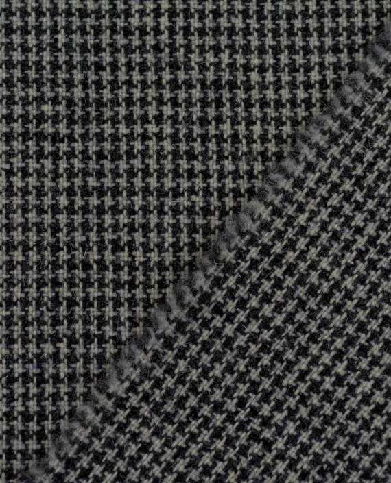 Ткань Шерсть Пальтовая 2166 цвет серый гусиная лапка картинка 1
