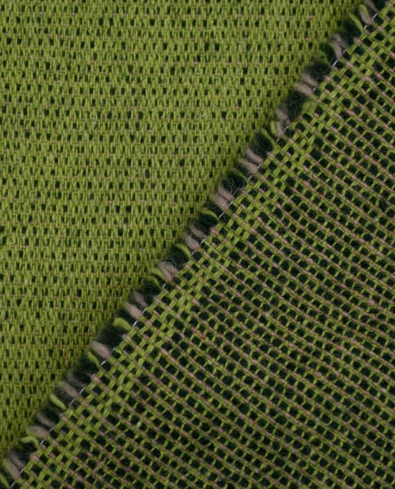 Ткань Шерсть Пальтовая 2202 цвет зеленый картинка 2