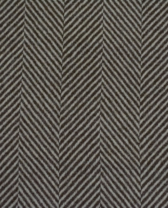 Ткань Шерсть Пальтовая 2205 цвет коричневый геометрический картинка