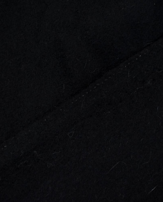 Последний отрез-2.7м Ткань Шерсть Пальтовая  12209 цвет черный картинка 2