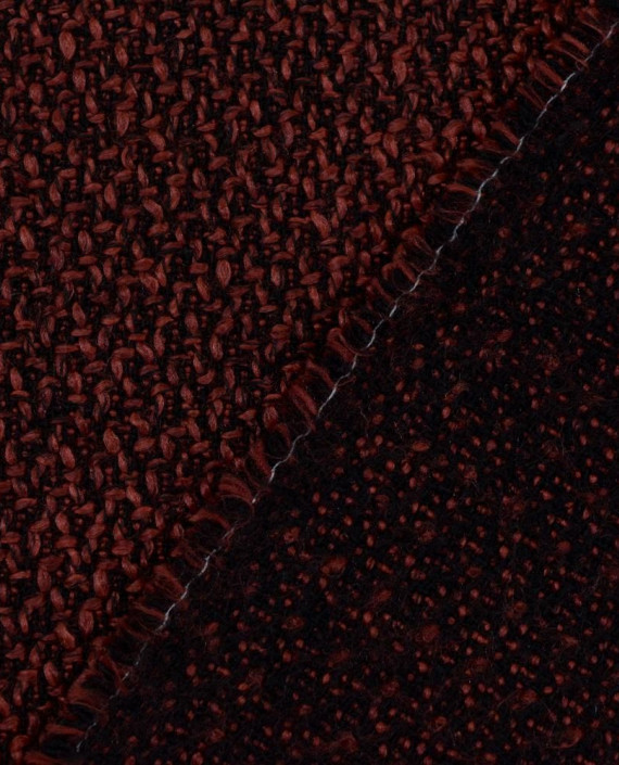 Ткань Шерсть Пальтовая 2211 цвет бордовый картинка 1