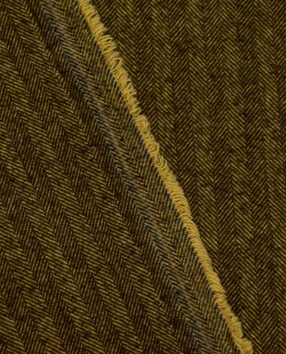 Ткань Шерсть Костюмная 2223 цвет коричневый геометрический картинка 1