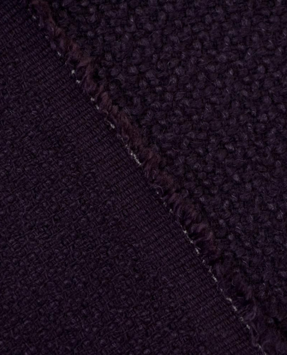 Ткань Шерсть Пальтовая 2250 цвет фиолетовый геометрический картинка 2