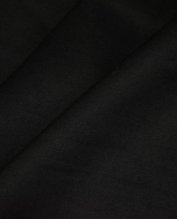 Последний отрез-3.2м Шерсть костюмная 12278 цвет черный картинка 2