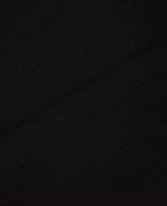 Шерсть пальтовая 2285 цвет черный полоска картинка 1