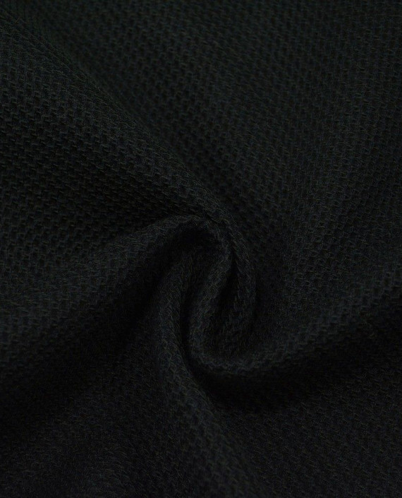 Шерсть Костюмная 2324 цвет черный геометрический картинка