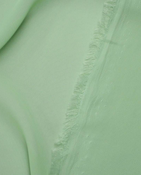  Последний отрез-3м Ткань Шифон 10020 цвет зеленый картинка 2