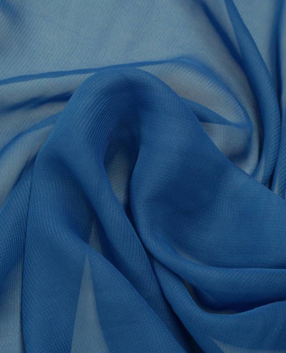 Ткань Шифон 0028 цвет синий картинка