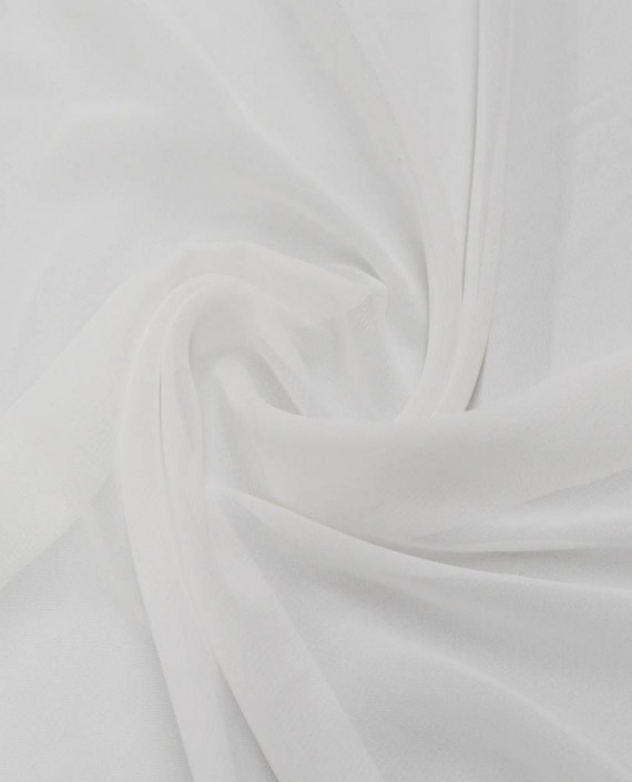 Ткань Шифон  0055 цвет белый картинка