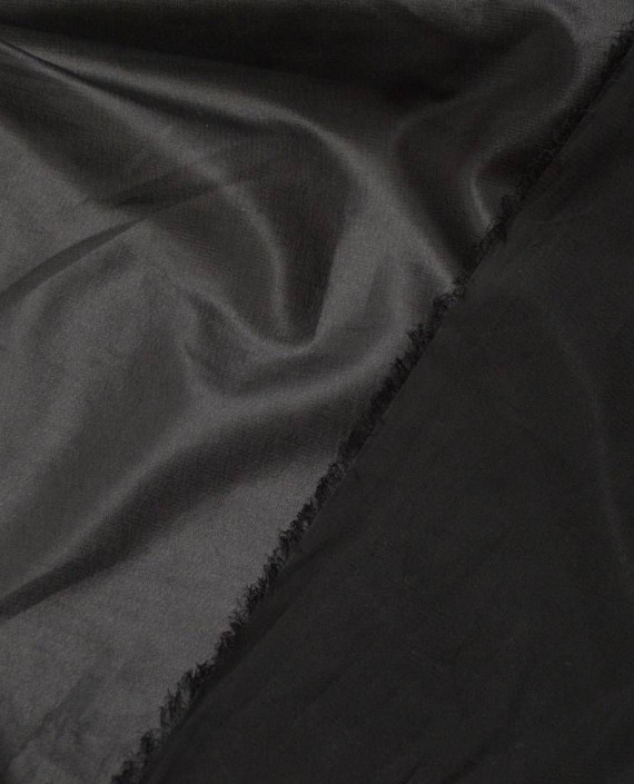 Ткань Шифон-стрейч 0056 цвет черный картинка 2