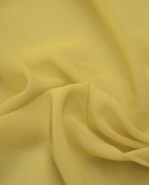 Последний отрез-2.4м Ткань Шифон   20067 цвет желтый картинка
