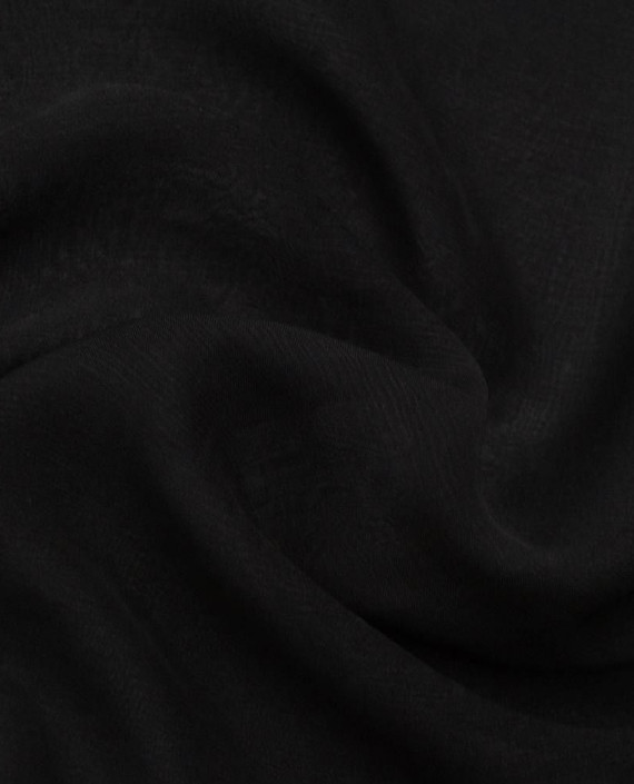 Ткань Шифон 0070 цвет черный картинка 2