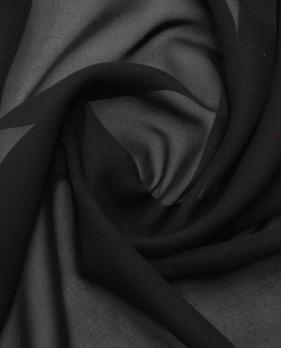 Ткань Шифон 0071 цвет черный картинка