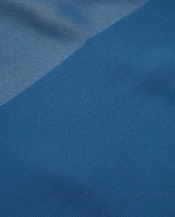 Последний отрез-2м Ткань Шифон 10108 цвет синий картинка 2
