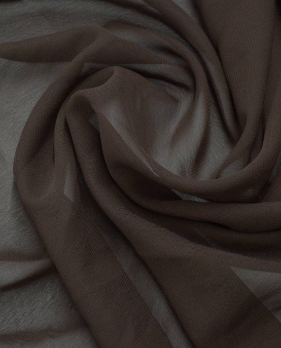 Ткань Шифон 0124 цвет коричневый картинка