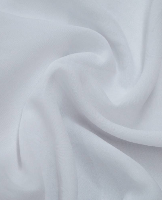 Ткань Шифон-стрейч 0175 цвет белый картинка 1