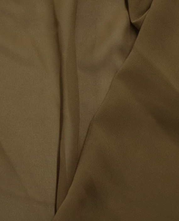 Последний отрез-3.5м Ткань Шифон 20176 цвет коричневый картинка 2