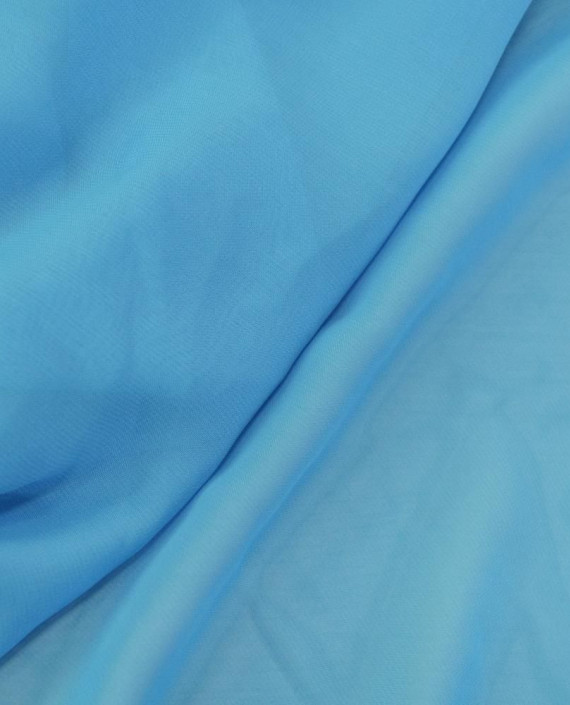 Ткань Шифон 0180 цвет голубой картинка 2