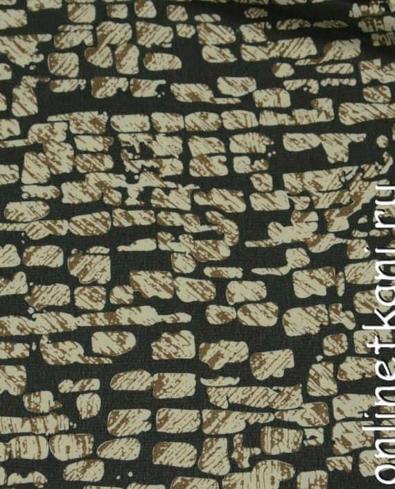 Ткань Шифон Набивной 0182 цвет серый абстрактный картинка