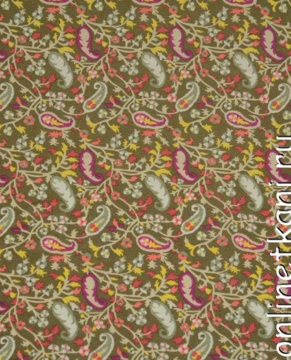 Ткань Креп-Шифон Набивной 0188 цвет разноцветный абстрактный картинка