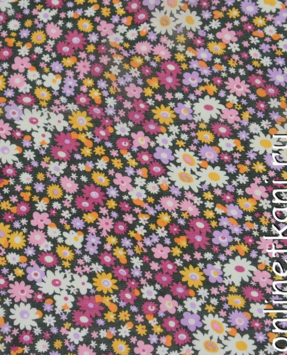 Ткань Шифон Набивной 0191 цвет разноцветный цветочный картинка