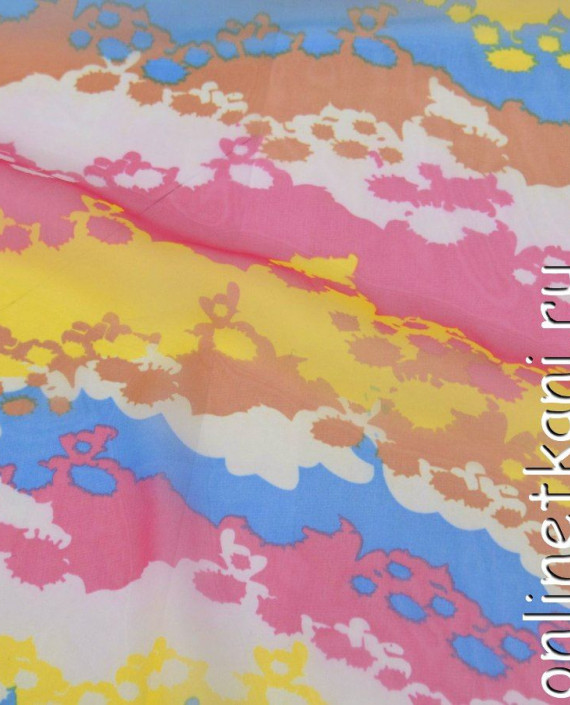 Ткань Шифон Набивной 0284 цвет разноцветный абстрактный картинка 1