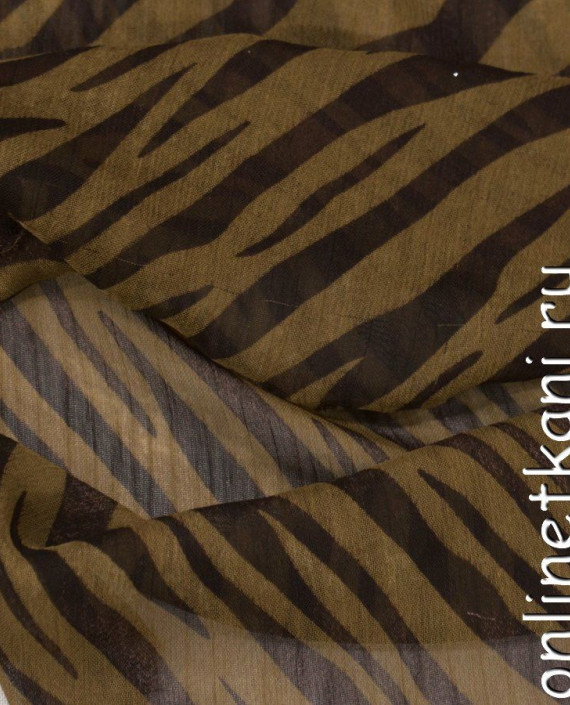 Ткань Шифон Набивной 0348 цвет разноцветный леопардовый картинка