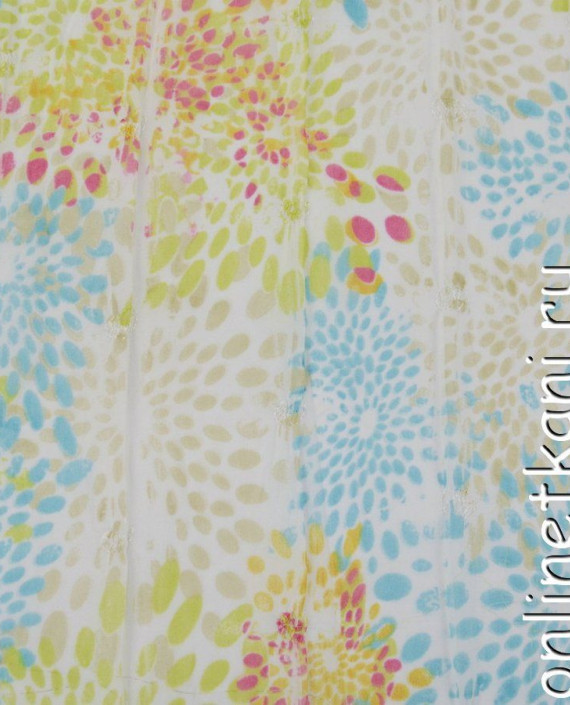 Ткань Шифон Набивной 0353 цвет разноцветный абстрактный картинка 1