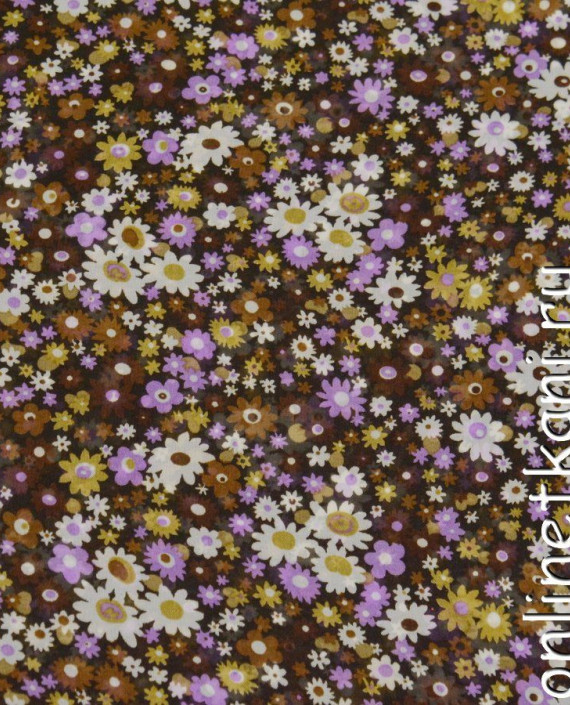 Ткань Шифон Набивной 0354 цвет разноцветный цветочный картинка