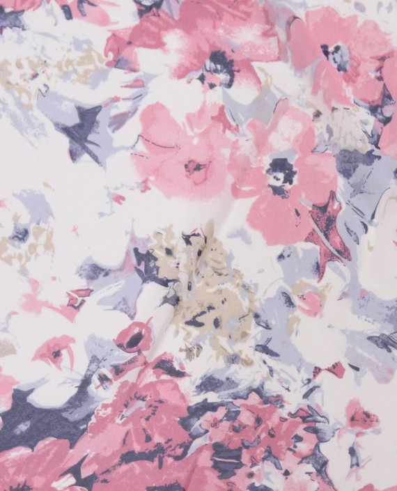 Ткань Шифон Принт 0417 цвет разноцветный цветочный картинка