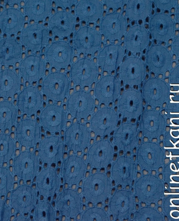 Ткань Шитье  0039 цвет синий геометрический картинка