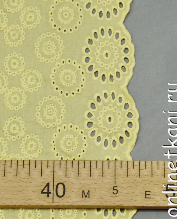 Ткань Шитье 0043 цвет желтый геометрический картинка 2