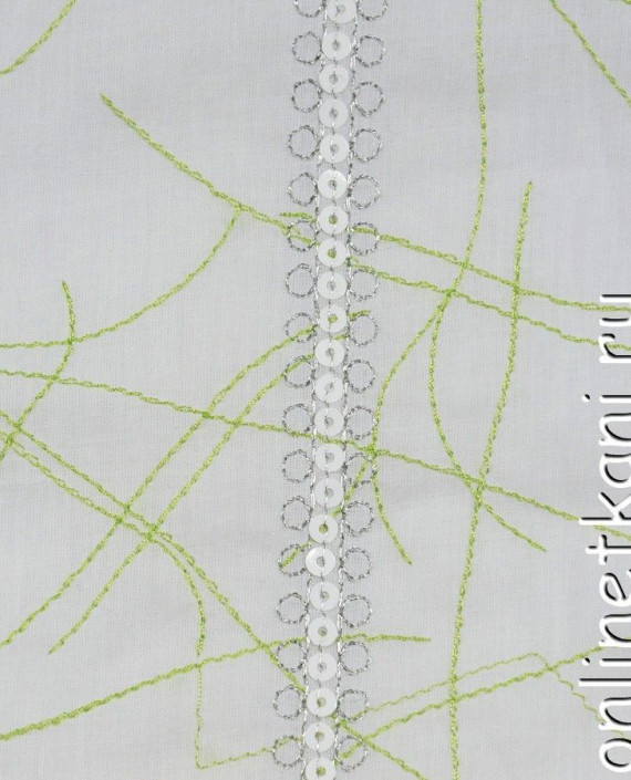 Ткань Шитье 0044 цвет белый абстрактный картинка