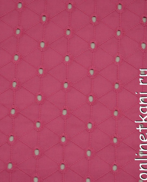 Ткань Шитье 0045 цвет малиновый геометрический картинка