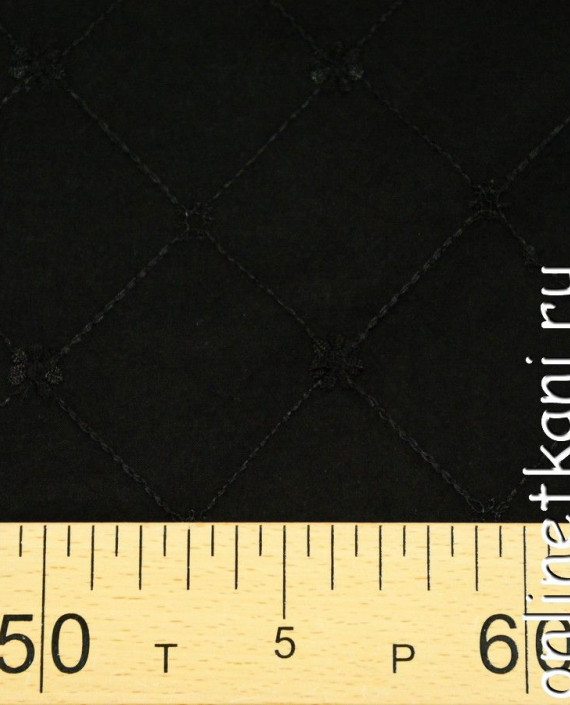 Ткань Шитье 0051 цвет серый в клетку картинка 1