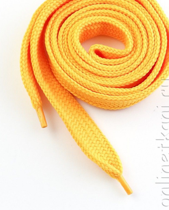 Шнурок плоский 022 цвет оранжевый картинка
