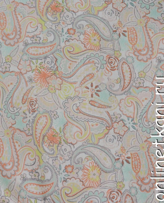 Ткань Штапель 081 цвет разноцветный абстрактный картинка