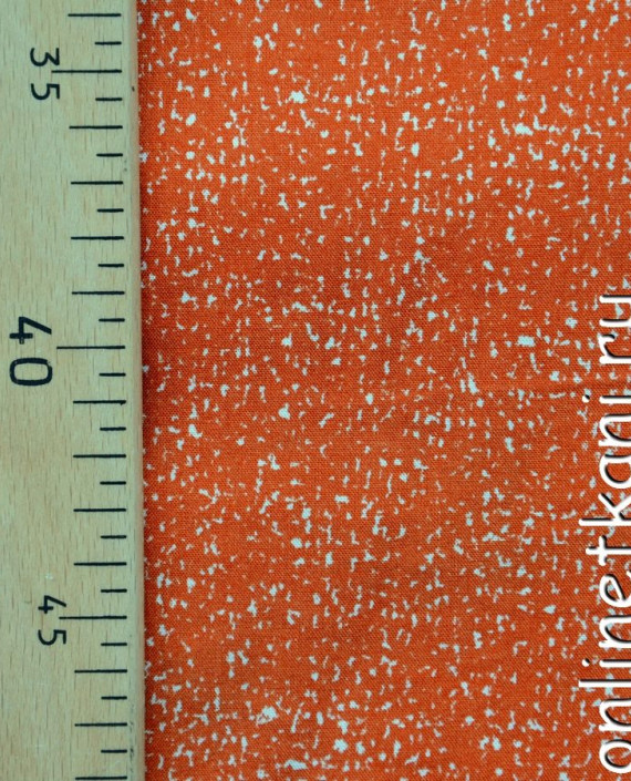 Ткань Штапель 114 цвет оранжевый картинка 1