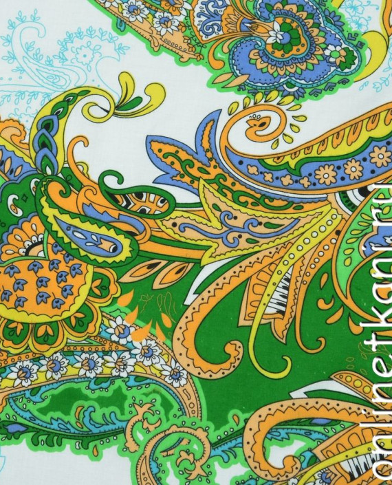 Ткань Штапель Купон 230 цвет разноцветный абстрактный картинка
