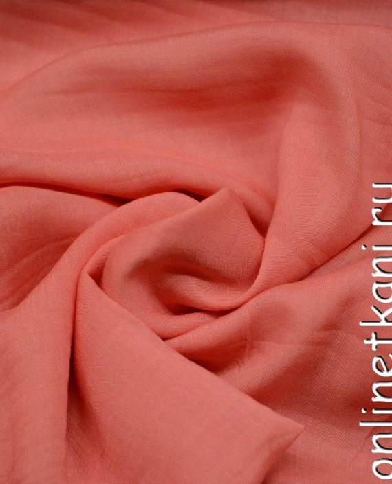 Ткань Штапель 240 цвет розовый картинка 1