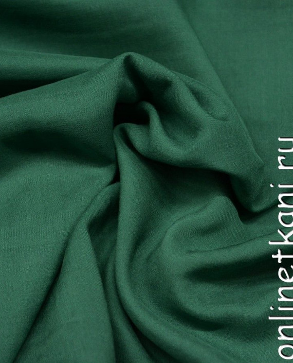 Ткань Штапель 245 цвет зеленый картинка 1