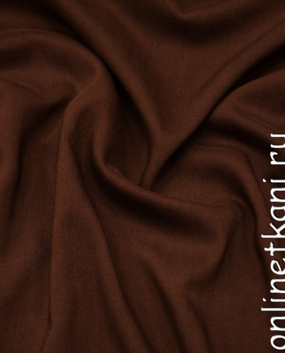 Ткань Штапель 249 цвет коричневый картинка