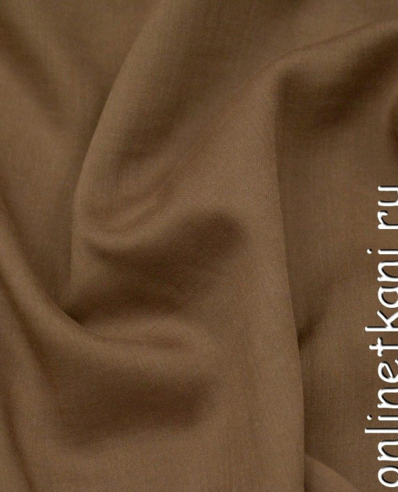 Ткань Штапель 280 цвет коричневый картинка